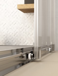 Mampara frontal + fijo lateral modelo SUIZA de Bathplus 2