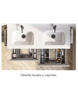 Mueble Vitale Royo detalle lavabo y cajón