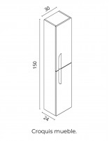 Columna de baño Royo Vitale croquis