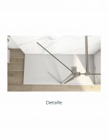 Mampara ducha abierta modelo VENICE fija y hoja abatible de Bathplus detalle