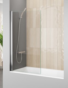 Mampara bañera una hoja abatible modelo QATAR de Bathplus
