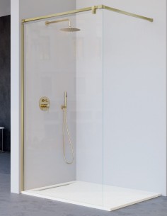 Mampara fija oro modelo SALOMON de Kassandra