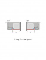 Kassandra FRESH Mampara cromo croquis