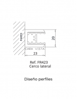 Kassandra FRESH Mampara cromo  diseño perfiles