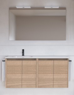 Mueble de baño Sansa Royo modelo lavabo desplazado de 4 puertas