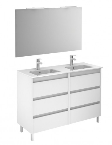 Mueble Royo Sansa con patas blanco brillo