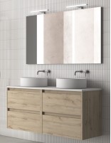 Mueble de baño Royo Sansa 4 cajones modelo lavabos sobre encimera