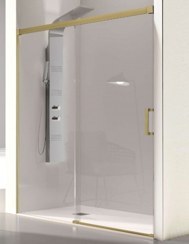 Mampara Kassandra Glasé modelo oro cepillado