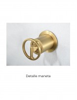 Grifo lavabo oro empotrado modelo OLIMPO de Imex detalle maneta