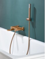 Grifería bañera oro rosa modelo OLIMPO de Imex