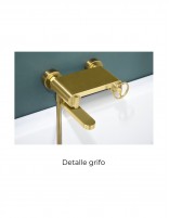 Grifería bañera oro modelo OLIMPO de Imex detalle grifo