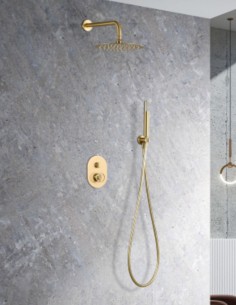 Ducha empotrada oro modelo OLIMPO de Imex ambiente