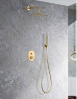 Ducha empotrada oro modelo OLIMPO de Imex ambiente