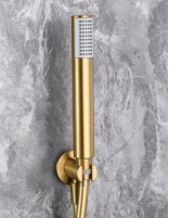 Ducha empotrada oro modelo OLIMPO de Imex detalle mango