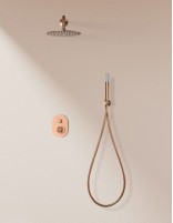 Ducha empotrada oro rosa modelo OLIMPO de Imex ambiente