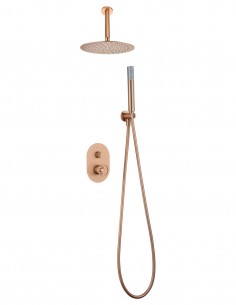 Ducha empotrada a techo oro modelo VESUBIO de Imex 2