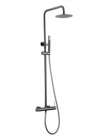 Columna ducha  black gun metal modelo LINE de IMEX
