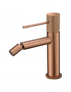 Grifo para bide oro rosa cepillado modelo LINE de IMEX