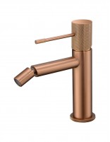 Grifo para bide oro rosa cepillado modelo LINE de IMEX