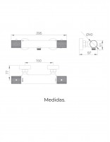 Grifo para ducha Imex croquis