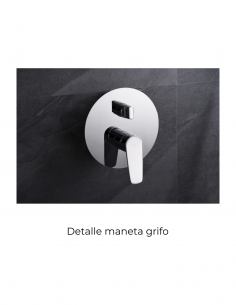 Ducha empotrada cromo  modelo BÉLGICA de Imex 2