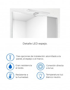 LED para espejo baño de 40 cm de PyP 2