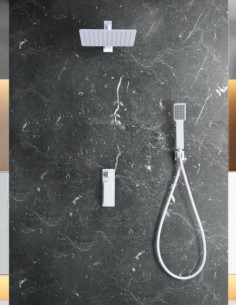 Grifo de ducha empotrado blanco mate  - FIYI de Imex