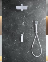 Grifo de ducha empotrado blanco mate  - FIYI de Imex