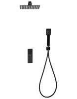 Grifería empotrada de ducha negro mate modelo FIYI de Imex