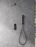 Grifería empotrada de ducha negro mate modelo FIYI de Imex ambiente