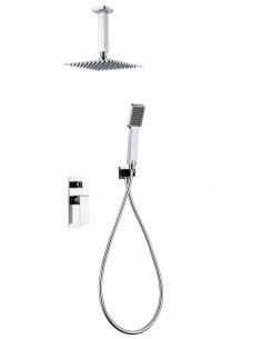 Empotrado ducha a techo cromo modelo NADI de Imex