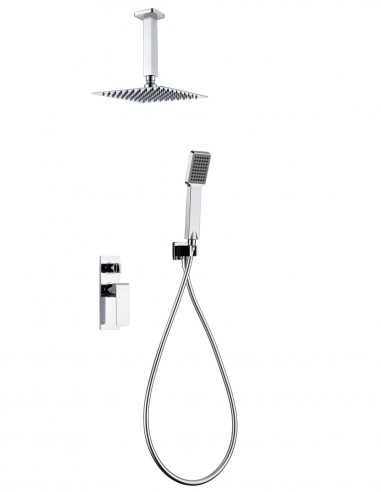 Empotrado ducha a techo cromo modelo NADI de Imex
