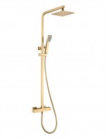 Barra termostática ducha oro cepillado modelo VIGO de Imex