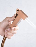 Ducha oro rosa  modelo  IRLANDA de Imex detalle mango