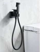 Ducha higiénica negro o black gun metal modelo IRLANDA de Imex