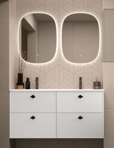 Mueble Avila Dos modelo Blanca de 4 cajones