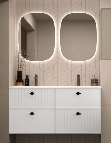 Mueble Avila Dos modelo Blanca de 4 cajones