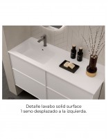 Mueble Avila Dos detalle lavabo solid desplazado a la izquierda
