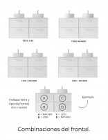 Mueble Avila Dos opciones de frontales