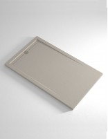 Plato de ducha con rejilla alargada  color del plato arena