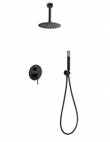 Ducha empotrada techo negro mate modelo TIVOLI de IMEX