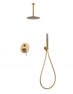 Empotrado de ducha techo oro cepillado u oro rosa modelo  TIVOLI de IMEX