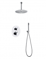 Columna de ducha empotrada termostática a techo cromo modelo TIVOLI de Imex