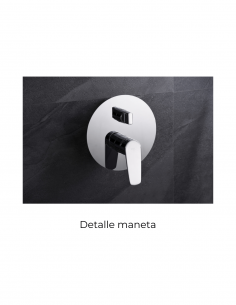 Conjunto cromo ducha empotrado a techo modelo  BRUSELAS de Imex 2