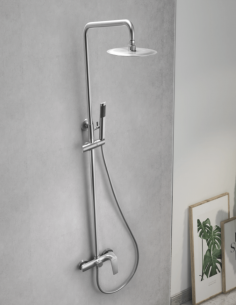 Barra acero S316 de ducha monomando modelo DELOS de IMEX ambiente