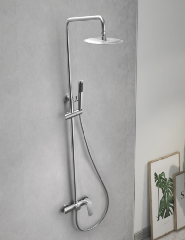 Barra acero S316 de ducha monomando modelo DELOS de IMEX ambiente