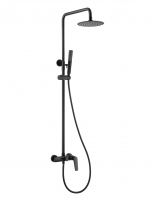 Barra ducha monomando negra modelo DELOS