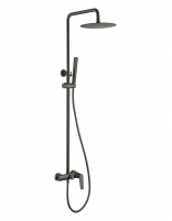 Barra ducha monomando black gun metal modelo DELOS
