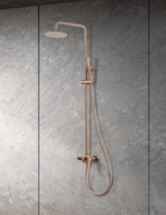 Columna ducha oro monomando modelo DELOS de IMEX ambiente 2