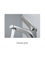 Grifería de lavabo cromo modelo DELOS de IMEX detalle grifo